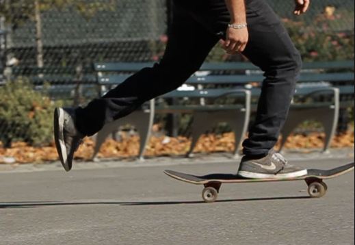 skateboard pushing